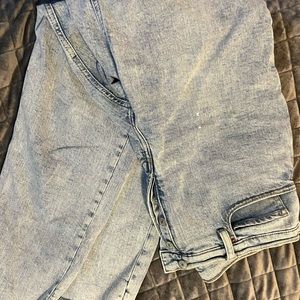 Old navy light button fly jeans